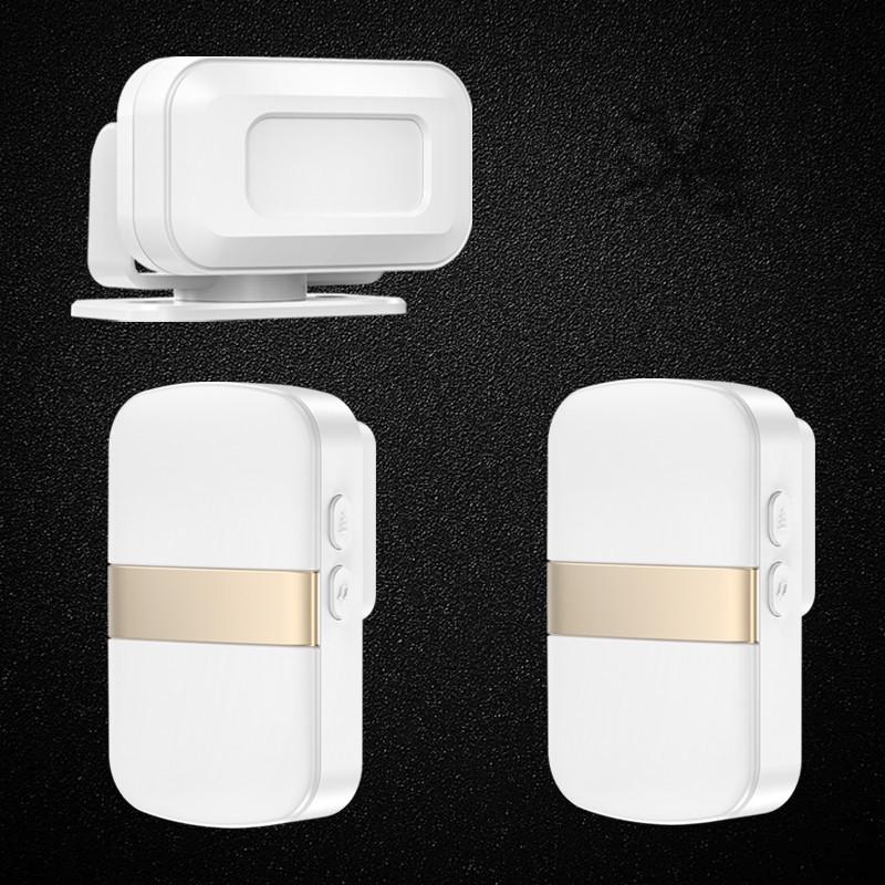 Welcome Sensor Doorbell: Visitor Greeting & Store Entry Reminder Platinum 1 Sensor + 2 Receivers