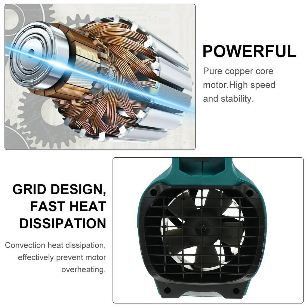 28000r/min 5 Speed Cordless Electric Leaf/Snow Air Blower Collector Garden Power Tools For 18V Battery (Not Included)