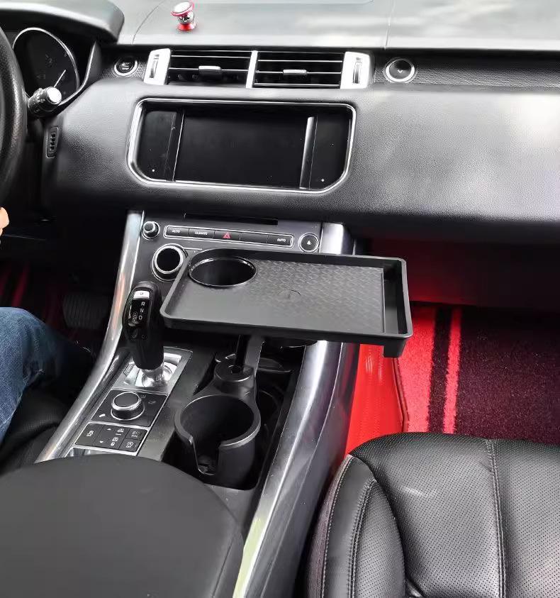 Vassoio Portabicchieri per Auto per Bevande e Snack - Tavolino Espandibile
