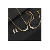 Water Drop Wedding Necklace Set With Geometric Pendant For Bridal Jewelry Collection