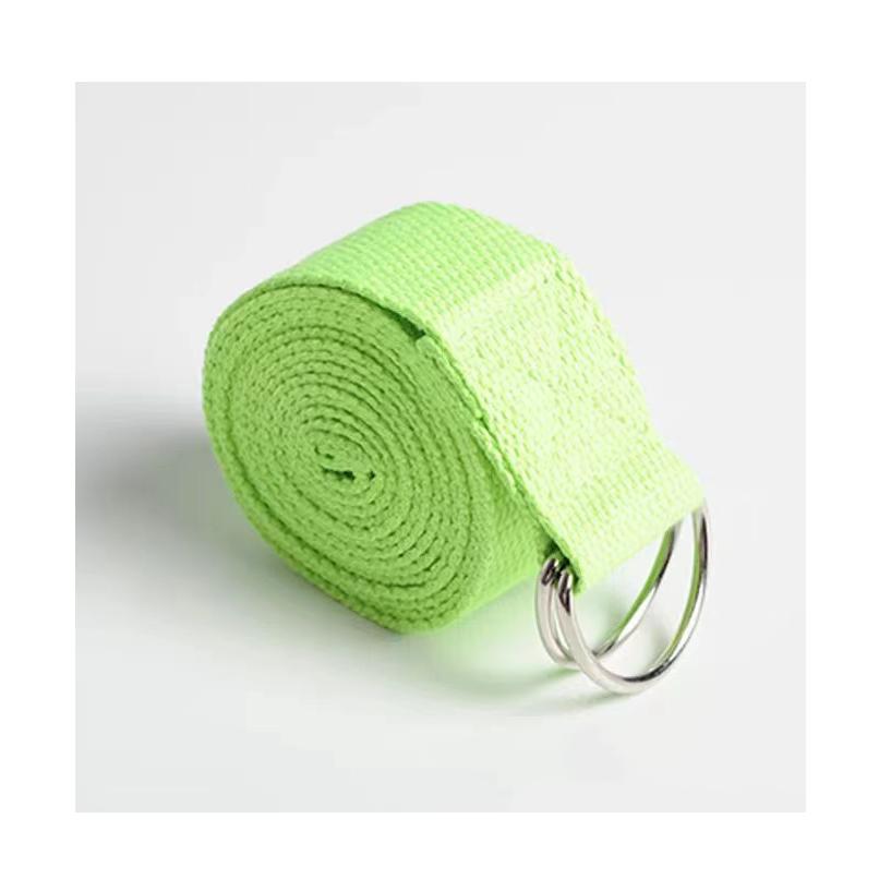 Customized Hot Sell Yoga Stretch Band Cheap Yoga Stretching Strap Belt with D Ring Buckle