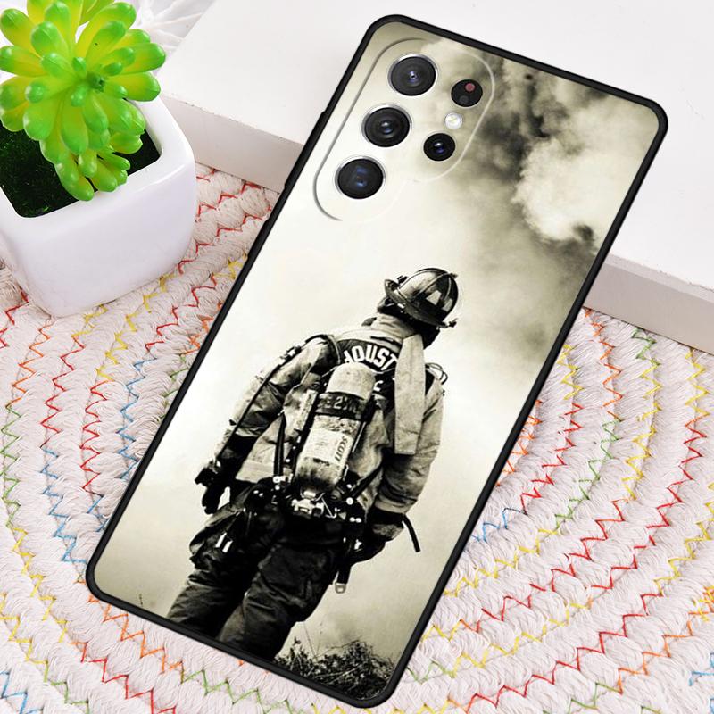 Fireman Firefighter Phone Case for Samsung Galaxy note 10 pro S26 Ultra S23 S24 FE S25 S21 S22 PLUS shockproof Cove