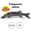 10cm/12.5cm Pike Wobblers for Fishing Artificial Bait Hard Multi Jointed Swimbait Crankbait Lifelike Fishing Lure Tackle