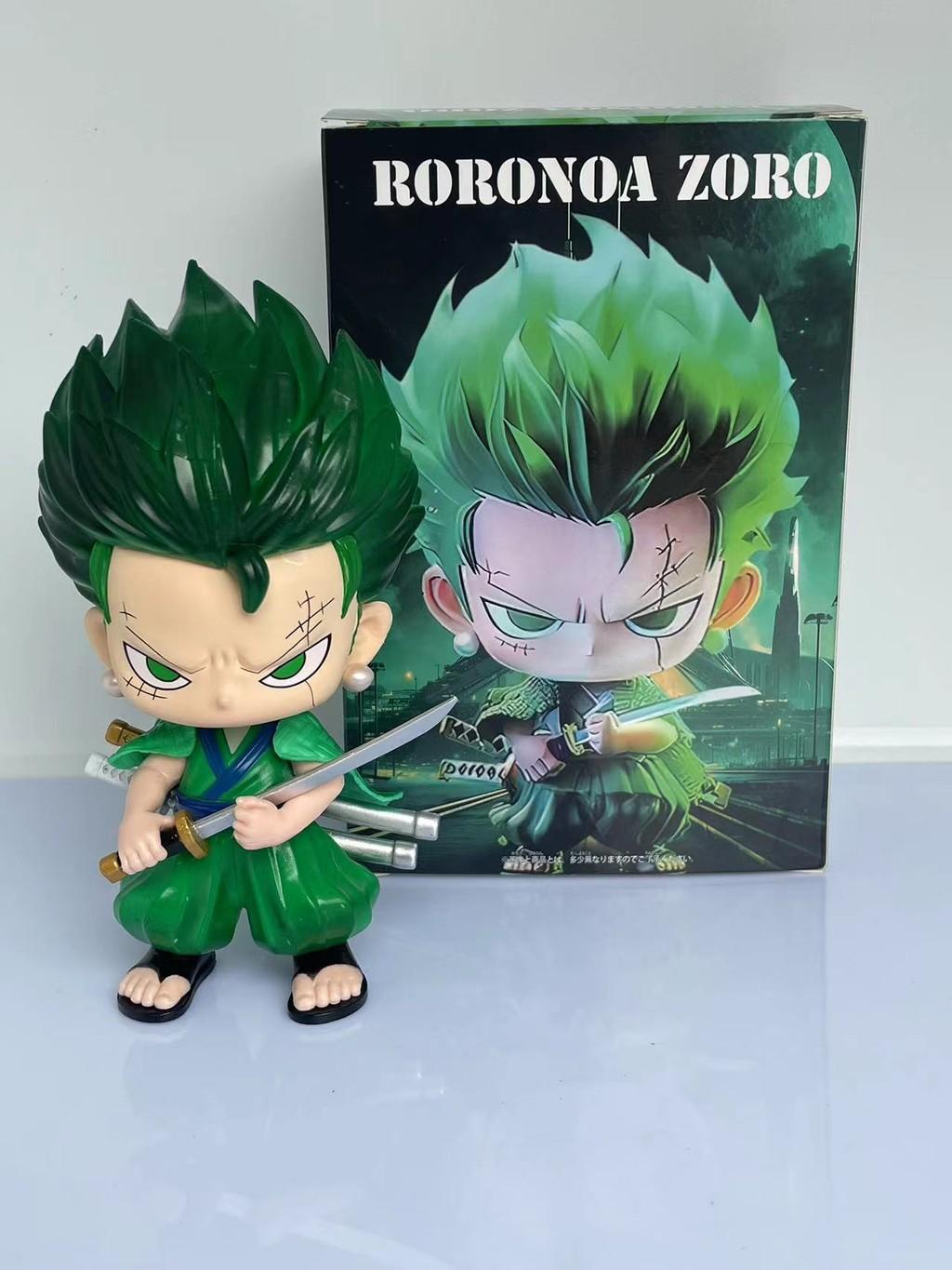 

One Stunning Piece Zoro Q Version Figure 15cm Pvc Adorable Collectible For Fans