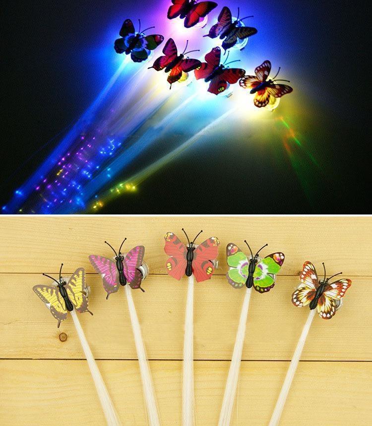 5PCS Flashing LED Light Up Toys LED Hair Lights Flashing Light Up Toys Barrettes for Party Bar Dancing Hairpin Light Up Hair