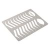 Eyebrow Lip Stencils Brushed Silver Thickened Stainless Steel Reusable Eyebrow Practice Template Makeup Shaper