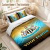 Custom Name Bedding Set 3 PiecesNewcastle United FC Print Duvet Cover + 2 Pillowcases Soft Bed Decor