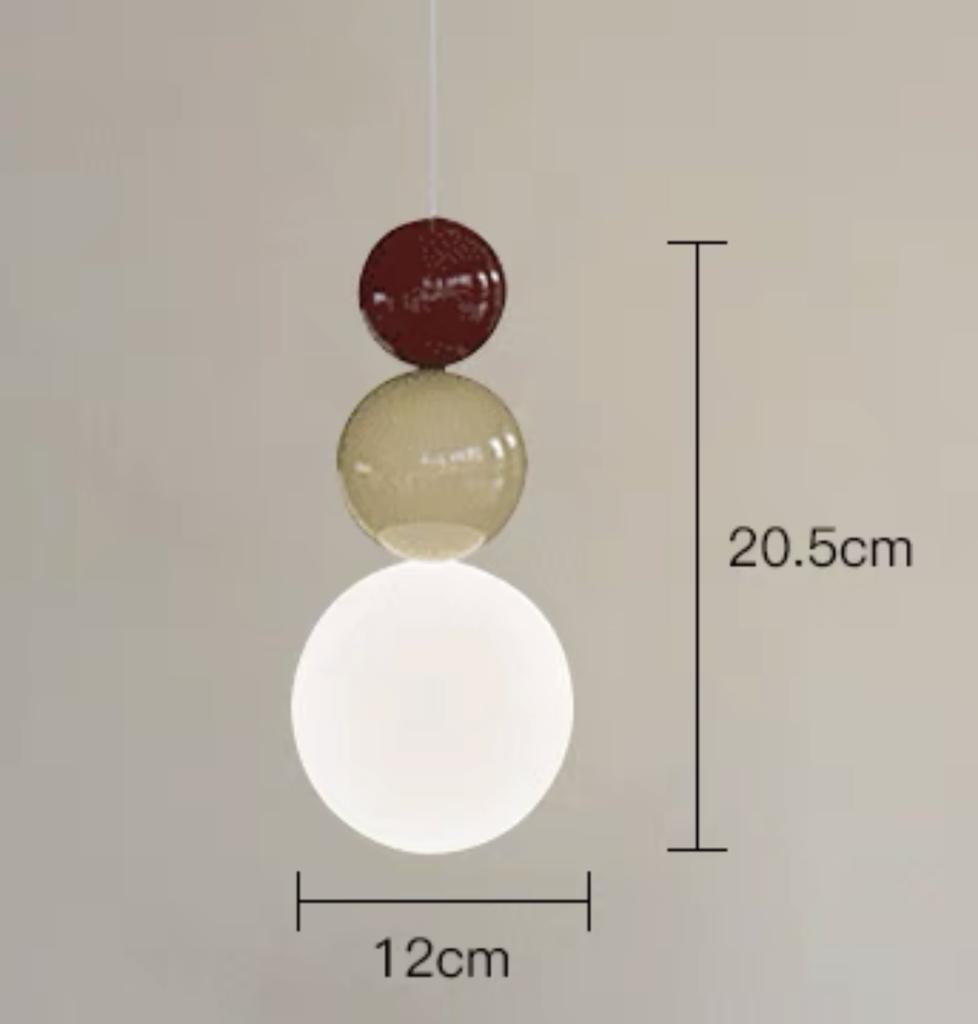 Nordic Modern Simple LED Ceiling Pendant Lamps Interior Corridor Café Bedroom Bedside Hanging Lights Cream Bulb Small Lighting