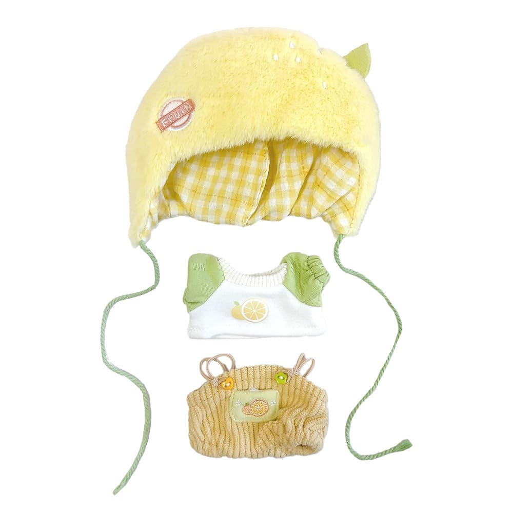 Fruit Plush for 10cm Plush Kigurumi Otaku Doll Doll Costume Clothes, Lemon, Toy, Accessories, Activities, Mascot, K-Pop [Used]