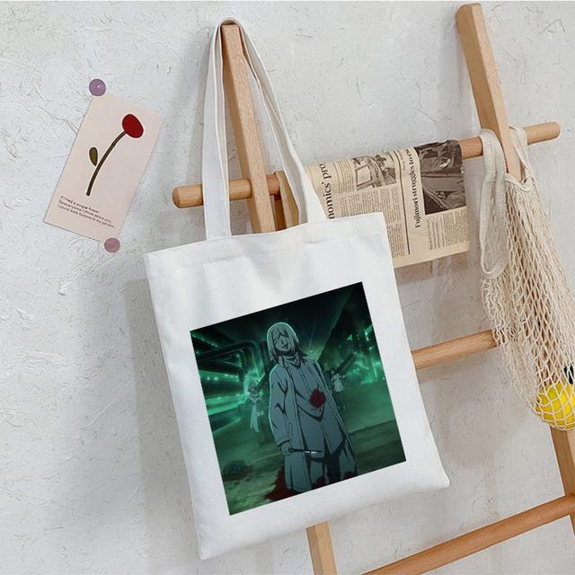 Akudama Drive Killer Japanische Anime-Leinentasche, Shopper, große Kapazität, modische Damentasche, Vintage-Handtaschen, klassische Umhängetasche