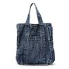 Large Capacity Denim Bag Retro Tote Bag Commuter Student Class Shoulder Crossbody Bag