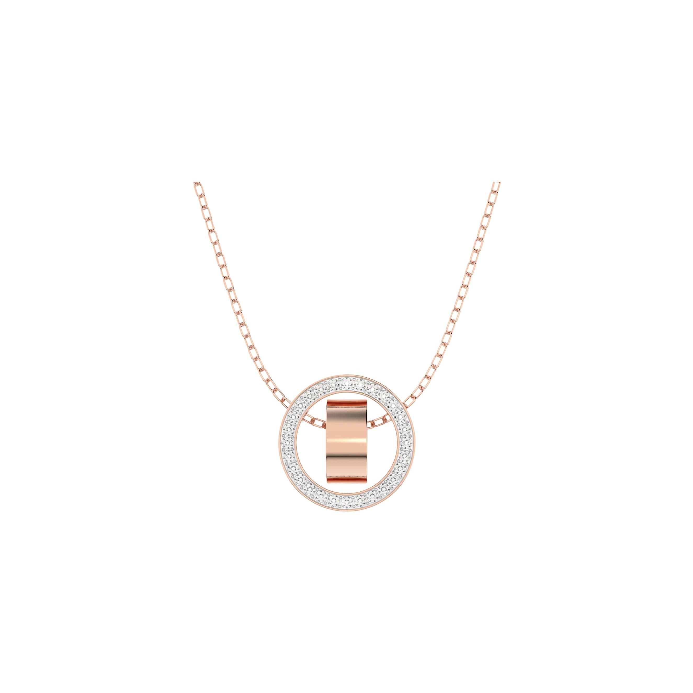 Swarovski Dextera Rose Gold Plated Metal Necklace Women necklaces 5636500 Box (Random Color)