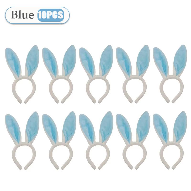 1-15 Stück rosa Hasenohren-Haarreifen, niedliche Plüsch-Hasenohren, Haarband, Osterdekoration, Kostümparty, Cosplay, Haarschmuck