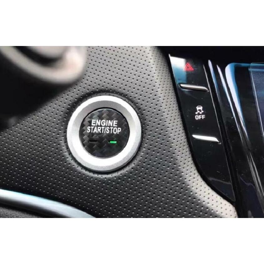 For Cadillac CT6 2016-2020 Real Carbon Fiber Ignition Switch Start Button Frame