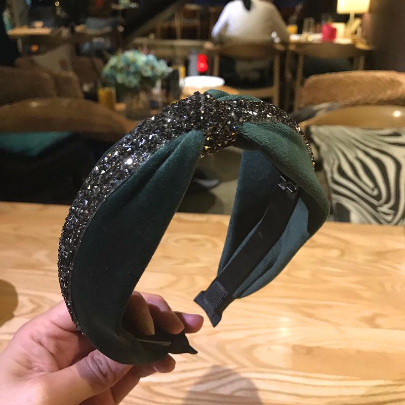 18K Gold Silk Knotted Headband Hairband High Quality Women Bright Satin Fabric Hairband Turban Knot Hair Accessories