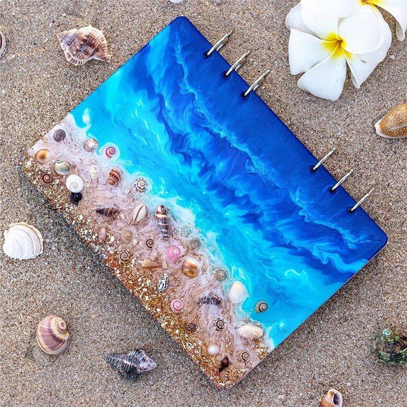 Binder Hole Silicone Resin Notebook Cover Mold Set-3 Sizes A5, A6, A7 For DIY Crafts