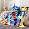 Dragon Ball Anime Print Blanket, Warm and Comfortable Flannel Blanket, Suitable for Bedrooms, Sofas, Beds, Chairs, Picnics, and