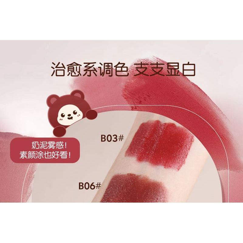 MANSLY - Kuscheliger Bären Schlüsselanhänger Luftiger Nebel Lippen-Schlamm - 4 Farben