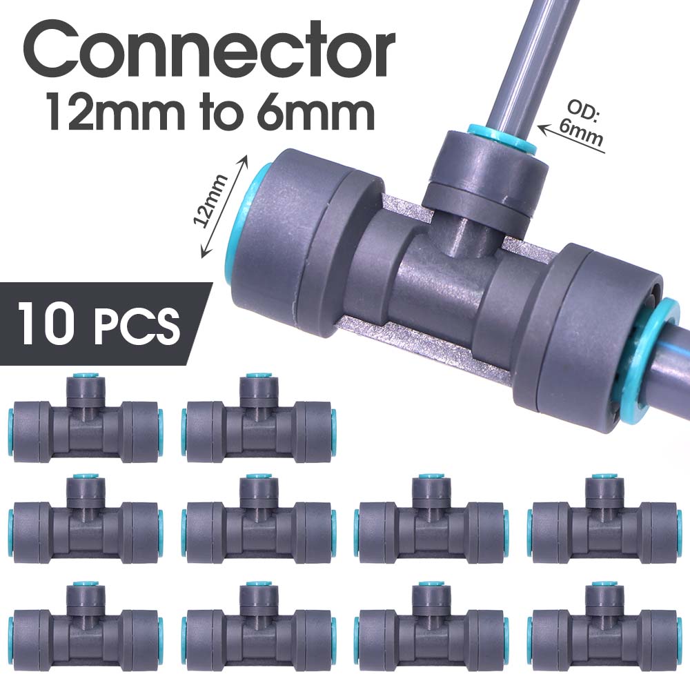 3/8" 9/12mm Misting Cooling System 360° Bend 0.6mm Nozzle Atomizer Sprayers Slip Lock PE Hose Outdoor Garden Irrigation Watering