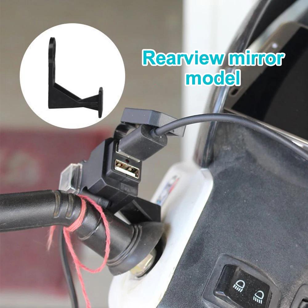 Motorcycle Dual USB Charger with ON/OFF Switch Waterproof Motorbike Handlebar Phone Charger Fast Charging Socket