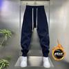 Winter Men's Thick Casual Pants Warm and Thickened Elastic Sports Fashion Trend Style Versatile Leggings