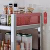 Beifu 4-Tier Carbon Steel Kitchen Storage Rack with Baskets