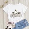 Kawaii Penguin Cookies Tshirts Cartoon Unisexs Tshirt Graphic Tshirts Ladies Youth Short Sleeve Cute Tshirts Female