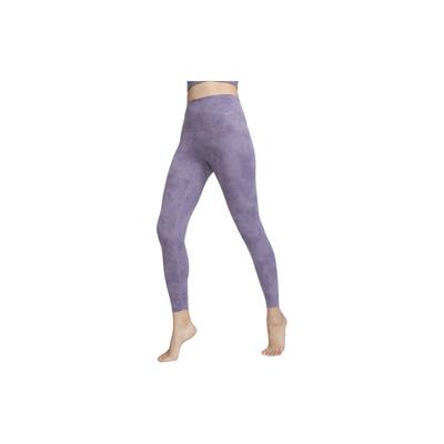 Nike Zenvy Tie-Dye High-Waisted Comfortable Casual Sports Pants Women Pants Dawn-Deep-Purple Black FN4168-509