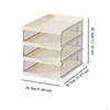 Desktop File Organizer Document Holder for Desk Newspaper Files Shelves Rack Letter Tray