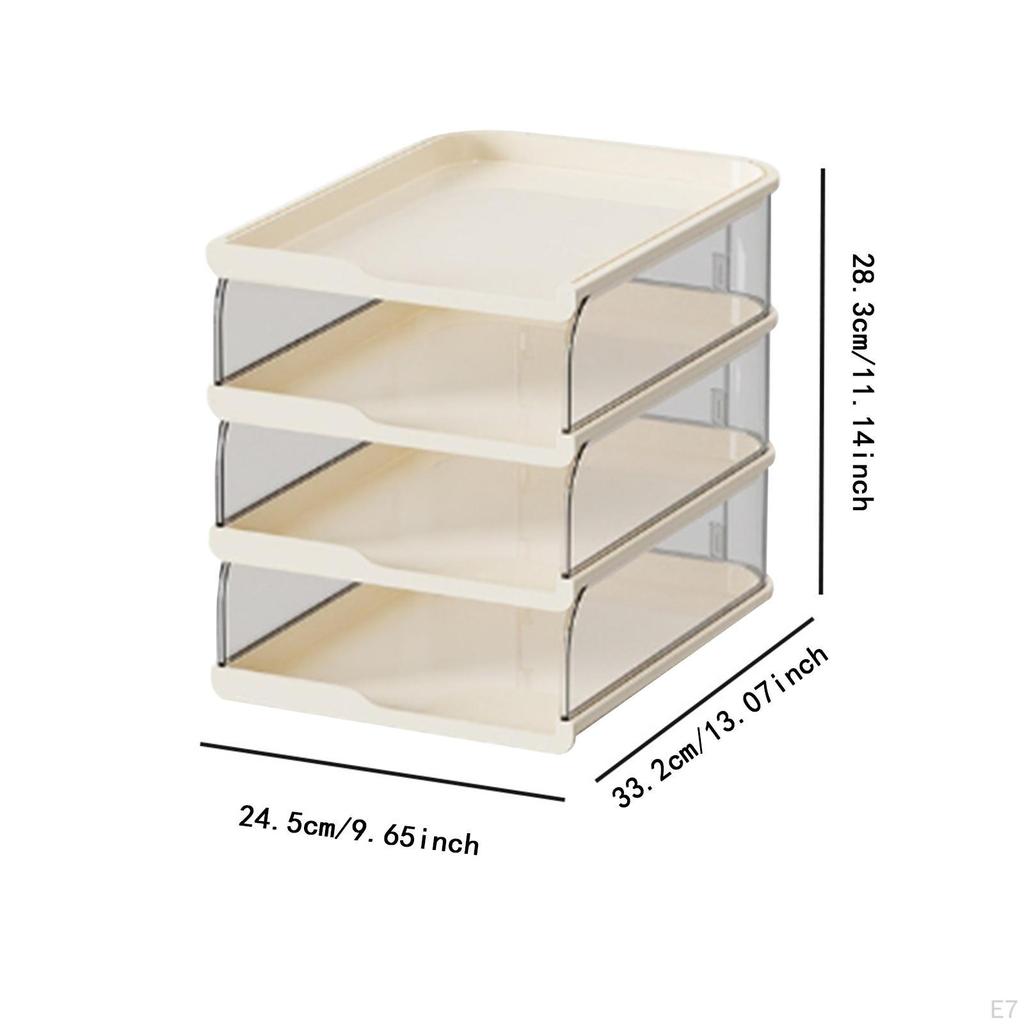 Desktop File Organizer Document Holder for Desk Newspaper Files Shelves Rack Letter Tray