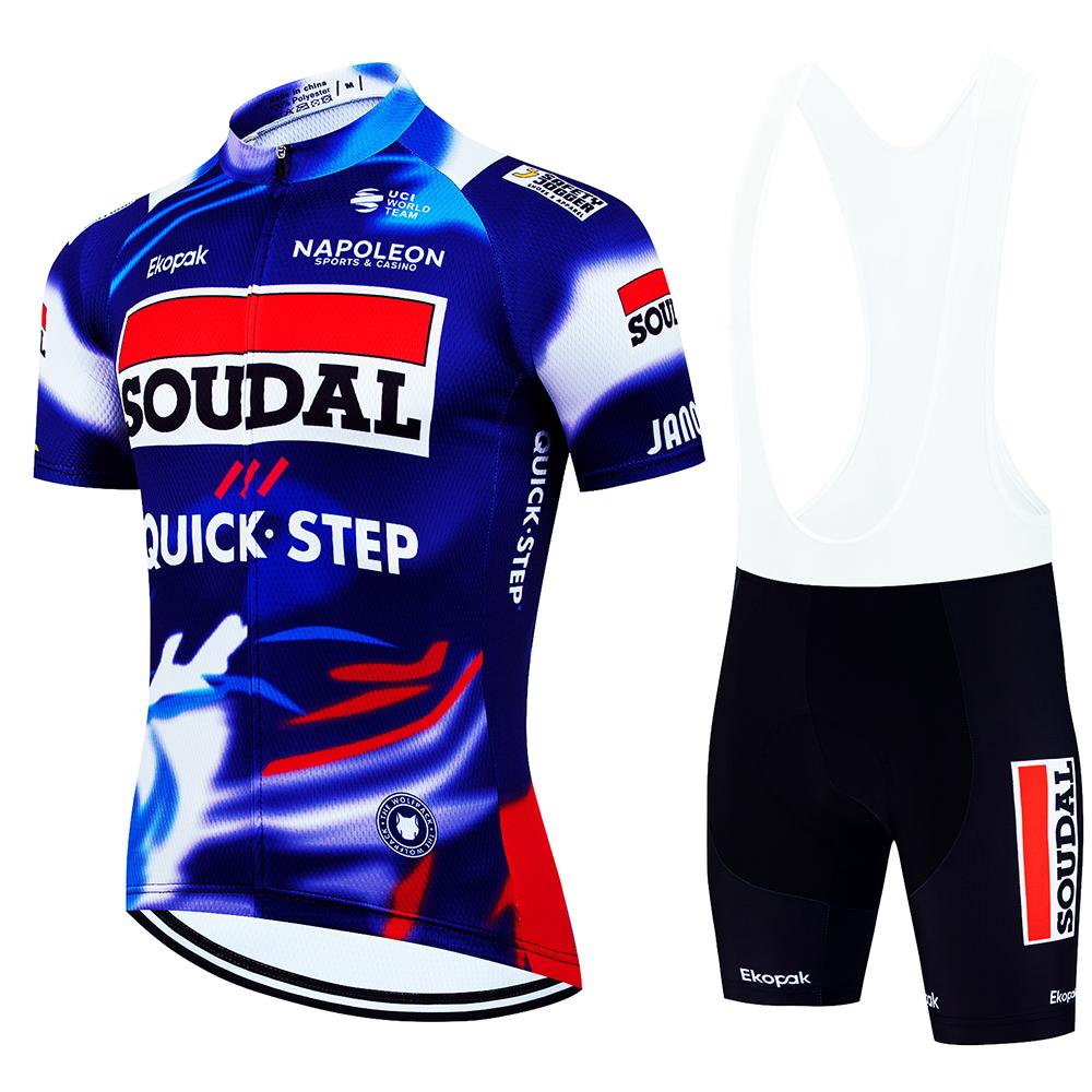 Heren Wielerkleding Set Quick Step Kleding 2026 Fietsen Kleding Zomer Fiets Jersey Fietsjas Man Lente Korte Broek Koersbroek