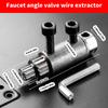 Efficient Broken Faucet and Screw Removal Tool Kit Faucet Angle Valves Broken Wire Extractor for Plumbing Repair Tasks