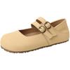 French Simple Retro with Skirt Mary Jane Shoes Women's 2025 Summer New Shallow Single Shoes Commuter Ballet Shoes