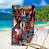Custom Name Beach Towel James Bond Movie Collage Beach Towel, Soft Microfiber, Gift for Her/Him, Birthday, for Pool, Beach, Travel, Fan gifts