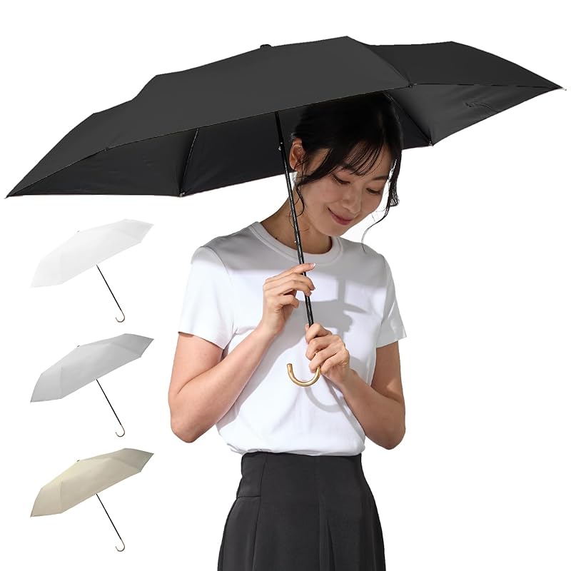 

FULIZ [Supervised by a cosmetic dermatologist x published in a women s magazine] parasol folding umbrella ladies Completely blacked out UV cut 100%