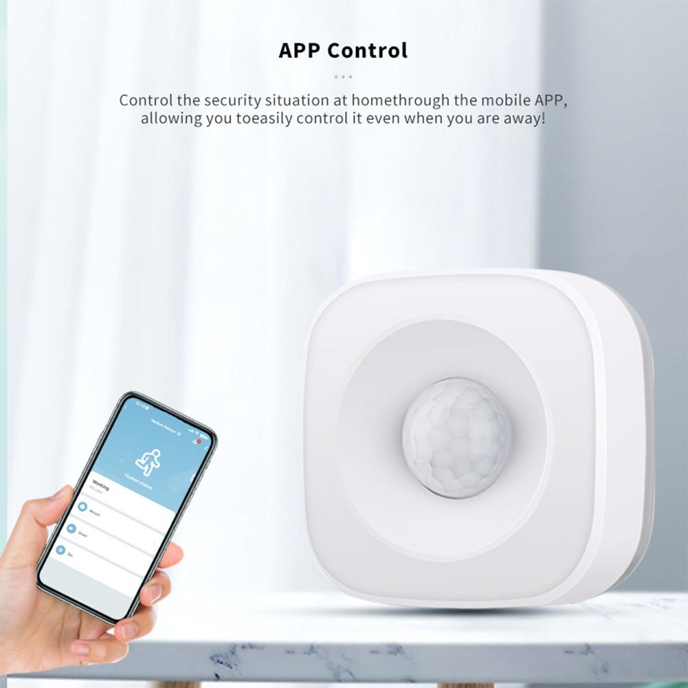 For Tuya Smart Home ZigBees WIFI PIR Motion Sensor Detector Movement Sensor APP Remote Controller Security Protection For Alexas