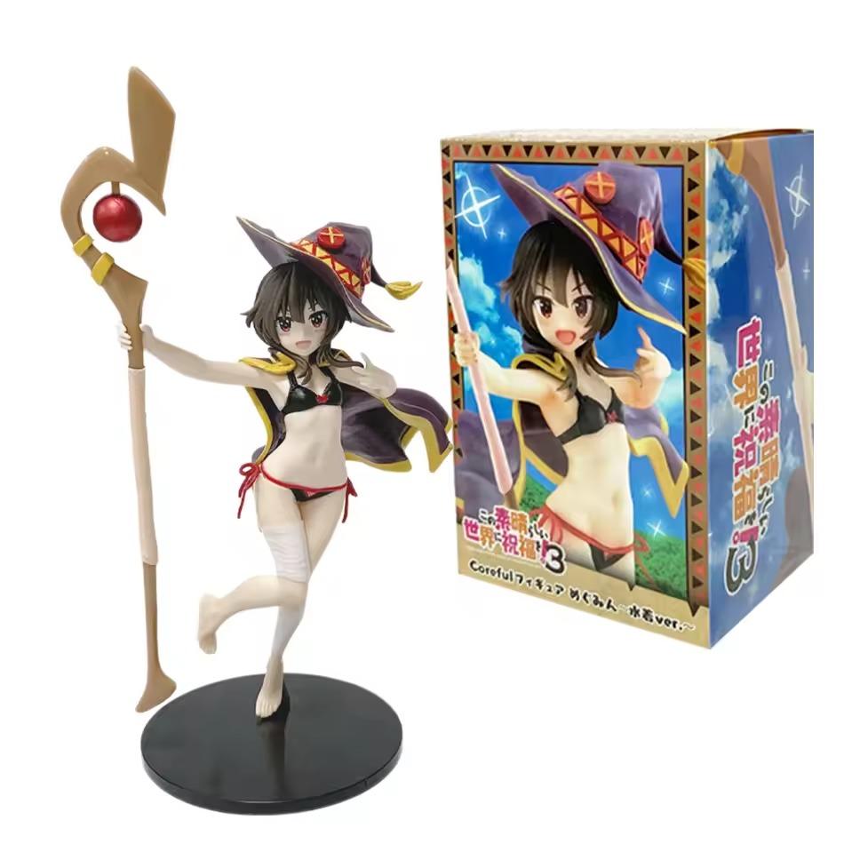 24cm Anime Figure God's Blessing On This Wonderful World Megumin Swimsuit PVC Action Figure Model Toyste Figurine For Girls Gift