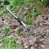 9-Tooth Telescopic Steel Wire Garden Rake