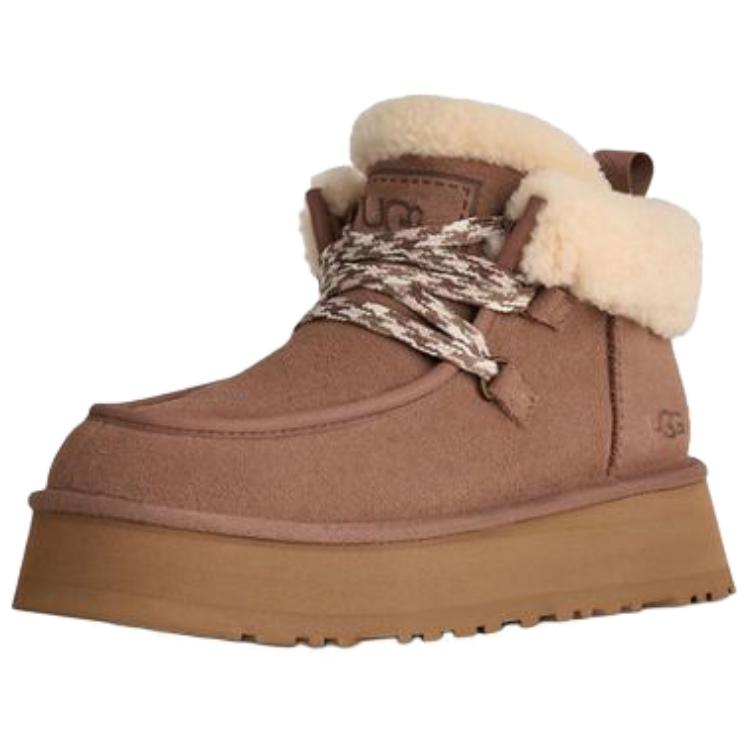 UGG Ovčí kůže Teplé Všestranné Pohodlné Sněhule Dámské boty Hnědé 1143954-RYK