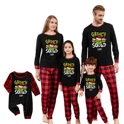Christmas Prints Family Matching Long Sleeve Tops+Parhts Set Family Matching Sets