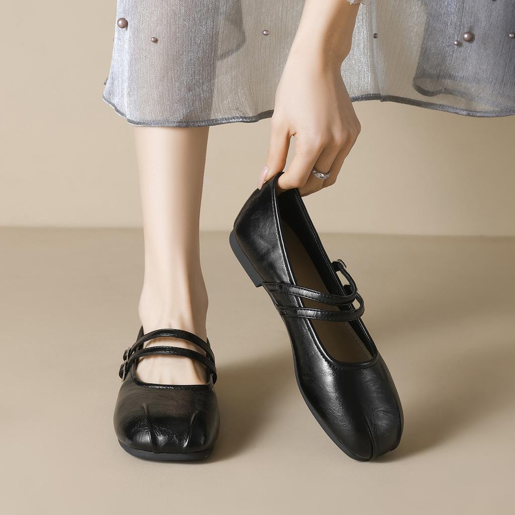 Weiwei Girl 683-2 French Mary Jane Shoes One-word Belt 2025 New Fairy Wind Light Mouth Soft Sole Single Shoes Women