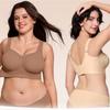 Plus-size Wireless Push-up Bra with Soft Jelly Support—lightweight Seamless and Comfortable
