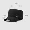 Hat Men's Winter Baseball Cap Middle-Aged and Elderly People's Cap Outdoor Sun Hat Flat Top Cap