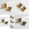 Elegant Mona Lisa Alloy Earrings Stylish Geometric Design For Women