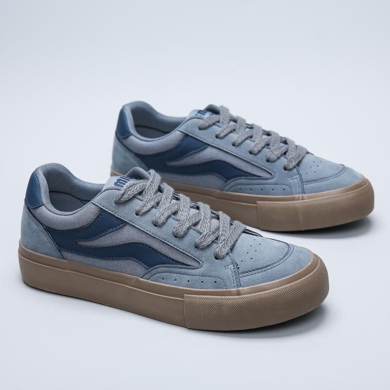 Men's Classic Fashion Low Top Skateboarding Breathable Canvas Sports Shoes Students Boys Male Trending Comfortable Soft Sole Running Gym Sneakers