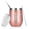 Livole Birthday Present for Stainless Vacuum Keeps Hot and Comes with for Rose Gold Women, Gift, Tumbler, Steel, Insulated, Cold, Lid, Girls, Mothers,