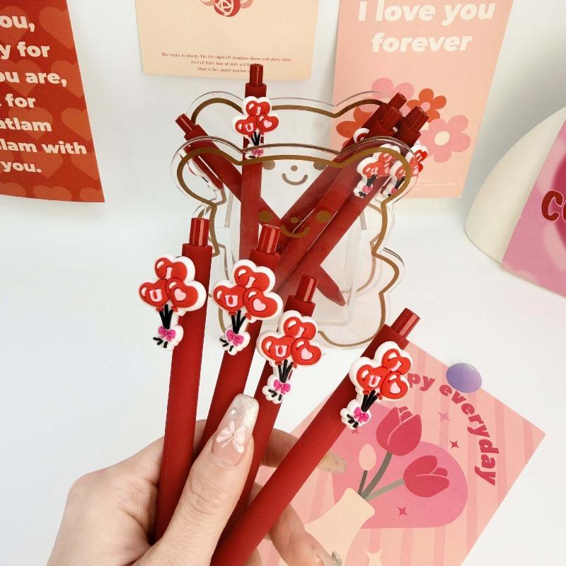 10Pcs Cute Pattern Neutral Pen, Suitable for Party Gifts Classroom Rewards Creative Holiday Gift Pen Ballpoint Pen, Random Style