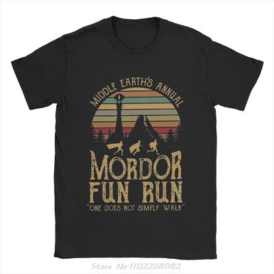 Men's Mordor L-lords Of The R-rings T-shirt Men Clothing Vintage Short Sleeve Summer O-neck T Shirt Oversized Fitness Tshirt