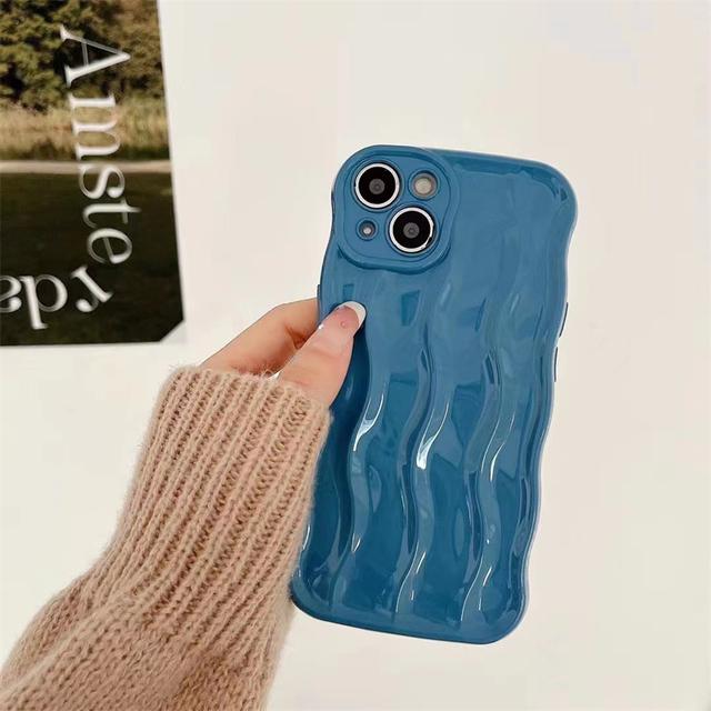 

Корейський естетичний глянсовий лазерний чохол для телефону для Iphone 14 13 12 11 Pro Max Cute Plain Wavey протиударна м яка задня кришка Funda For iPhone 14ProMax