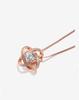 Rockyu Women's Necklace - Popular Brand - Pink Gold, Zirconia, Large Diamond, Windmill, Planet Pendant - Beautiful Sterling Silver 925 Necklace - New